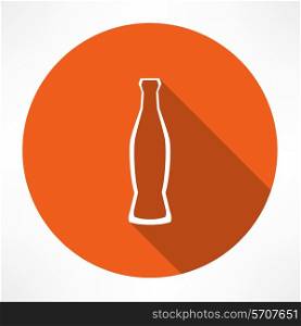 beverage bottle Flat modern style vector illustration