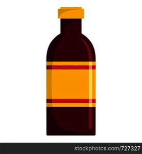 Beverage bottle icon. Flat illustration of beverage bottle vector icon for web. Beverage bottle icon, flat style