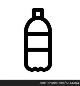 beverage bottle, icon on isolated background