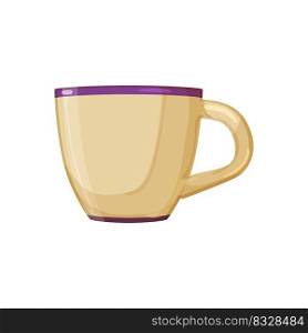 beverage cup ceramic cartoon. beverage cup ceramic sign. isolated symbol vector illustration. beverage cup ceramic cartoon vector illustration