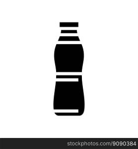 beverage juice plastic bottle glyph icon vector. beverage juice plastic bottle sign. isolated symbol illustration. beverage juice plastic bottle glyph icon vector illustration