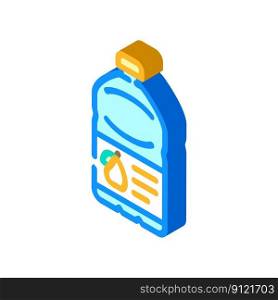 beverage juice plastic bottle isometric icon vector. beverage juice plastic bottle sign. isolated symbol illustration. beverage juice plastic bottle isometric icon vector illustration