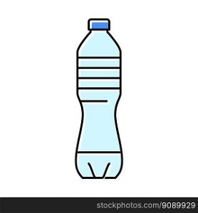 beverage water plastic bottle color icon vector. beverage water plastic bottle sign. isolated symbol illustration. beverage water plastic bottle color icon vector illustration