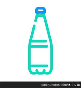 beverage water plastic bottle color icon vector. beverage water plastic bottle sign. isolated symbol illustration. beverage water plastic bottle color icon vector illustration