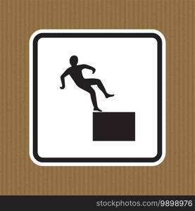 Beware High Level Drop Symbol Sign Isolate On White Background,Vector Illustration EPS.10