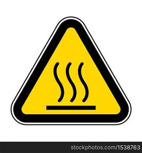 Beware Hot Symbol Sign Isolate On White Background,Vector Illustration EPS.10