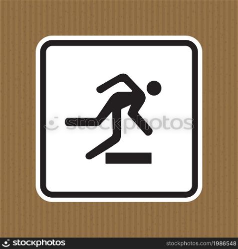 Beware Obstacles Symbol Sign Isolate On White Background,Vector Illustratio
