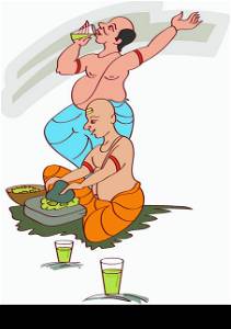 Bhang Ghoto men, Bhang is the traditional drink consumed at the Shivratri / Holi festival&rsquo;s.