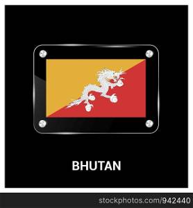 Bhutan flag design vector