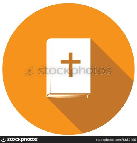 bible flat icon with long shadow