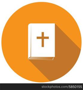 bible flat icon with long shadow