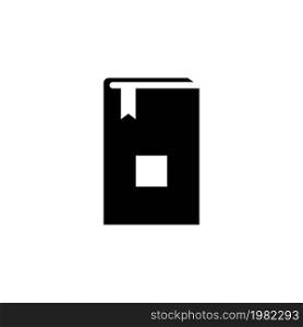 Bible Holy Book. Flat Vector Icon. Simple black symbol on white background. Bible Holy Book Flat Vector Icon
