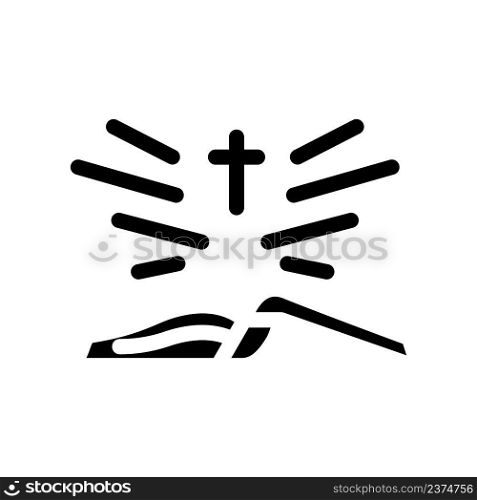 bible holy book glyph icon vector. bible holy book sign. isolated contour symbol black illustration. bible holy book glyph icon vector illustration