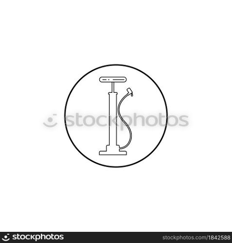 bicycle air pump icon vector illustration design template.