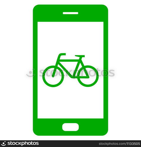 Bicycle and smartphone