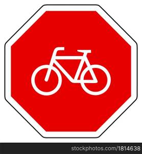 Bicycle and stop sign