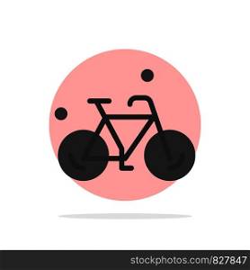 Bicycle, Bike, Cycle, Spring Abstract Circle Background Flat color Icon