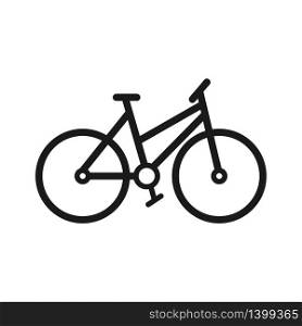 bicycle, bike icon in trendy flat style