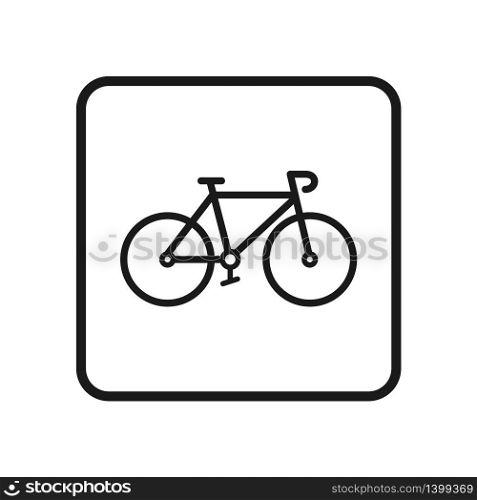 bicycle, bike icon in trendy flat style