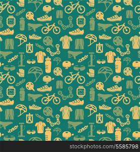Bicycle bike sport fitness seamless pattern background vector illustration