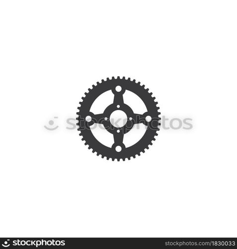 Bicycle cogwheel illustration vector design