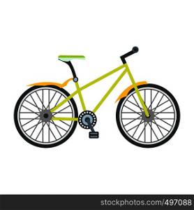 Bicycle flat icon isolated on white background. Bicycle flat icon