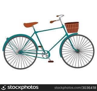 Bicycle for men isolated on white background.