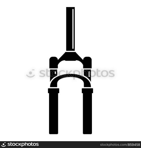 Bicycle fork icon. Simple illustration of bicycle fork vector icon for web design isolated on white background. Bicycle fork icon, simple style