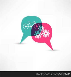 bicycle gear bubble speech
