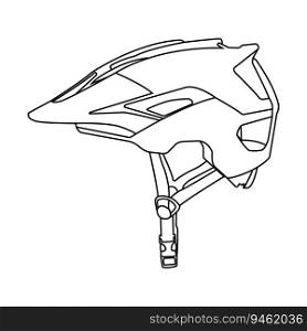 bicycle helmet icon vector illustration symbol design