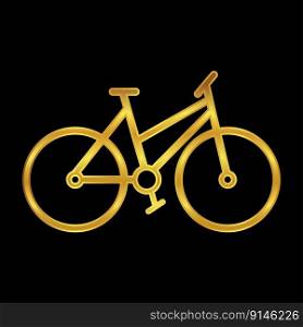 bicycle icon, bicycle vector logo illustration for graphic and web design