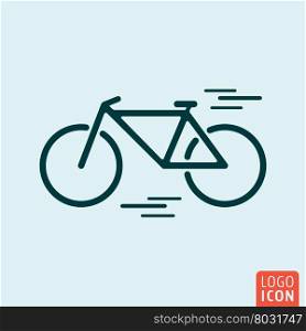 Bicycle icon isolated. Bicycle icon isolated. Simple design bike symbol. Vector illustration