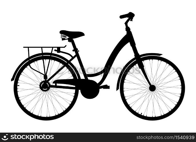 Bicycle icon on white background. Vector illustration