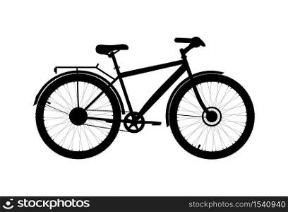 Bicycle icon on white background. Vector illustration