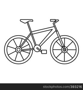 Bicycle icon. Outline illustration of bicycle vector icon for web. Bicycle icon, outline style