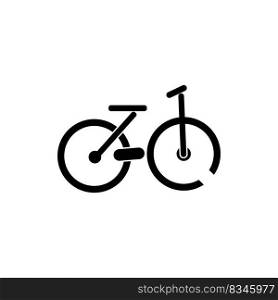 BICYCLE ICON VECTOR ILLUSTRATION SYMBOL DESIGN 