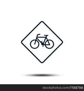 bicycle icon vector template. bike illustration flat design
