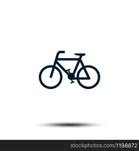 bicycle icon vector template. bike illustration flat design