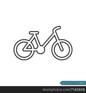 Bicycle Icon Vector Template Illustration Design