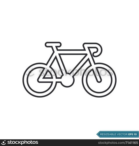 Bicycle Icon Vector Template Illustration Design