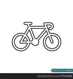 Bicycle Icon Vector Template Illustration Design