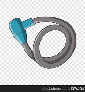 Bicycle lock icon in cartoon style isolated on background for any web design . Bicycle lock icon, cartoon style