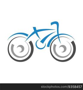 Bicycle logo icon design illustration
