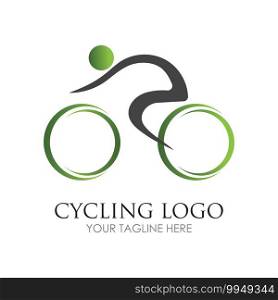 Bicycle logo vector icon template design