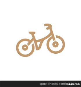 Bicycle Logo, Vehicle Vector, Bicycle Silhouette Icon, Simple Design Inspiration