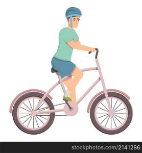 Bicycle marathon runner icon cartoon vector. Bike race. Sport cyclist. Bicycle marathon runner icon cartoon vector. Bike race