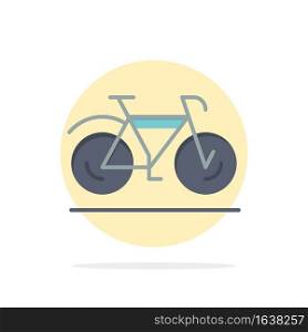 Bicycle, Movement, Walk, Sport Abstract Circle Background Flat color Icon