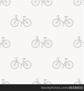 Bicycle pattern seamless. Vector