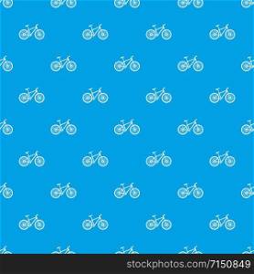 Bicycle pattern vector seamless blue repeat for any use. Bicycle pattern vector seamless blue