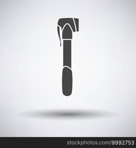 Bicycle Pump Icon. Dark Gray on Gray Background With Round Shadow. Vector Illustration.